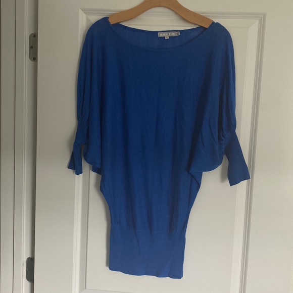 TCEC BLUE SWEATER TOP SIZE S - Picture 2 of 7